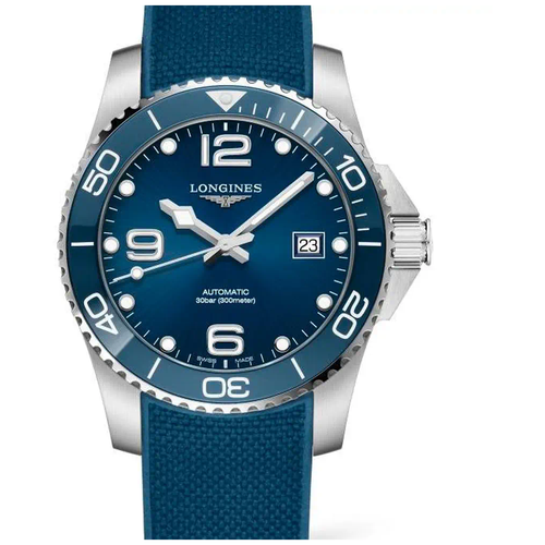 Наручные часы LONGINES Спорт, синий, серебряный