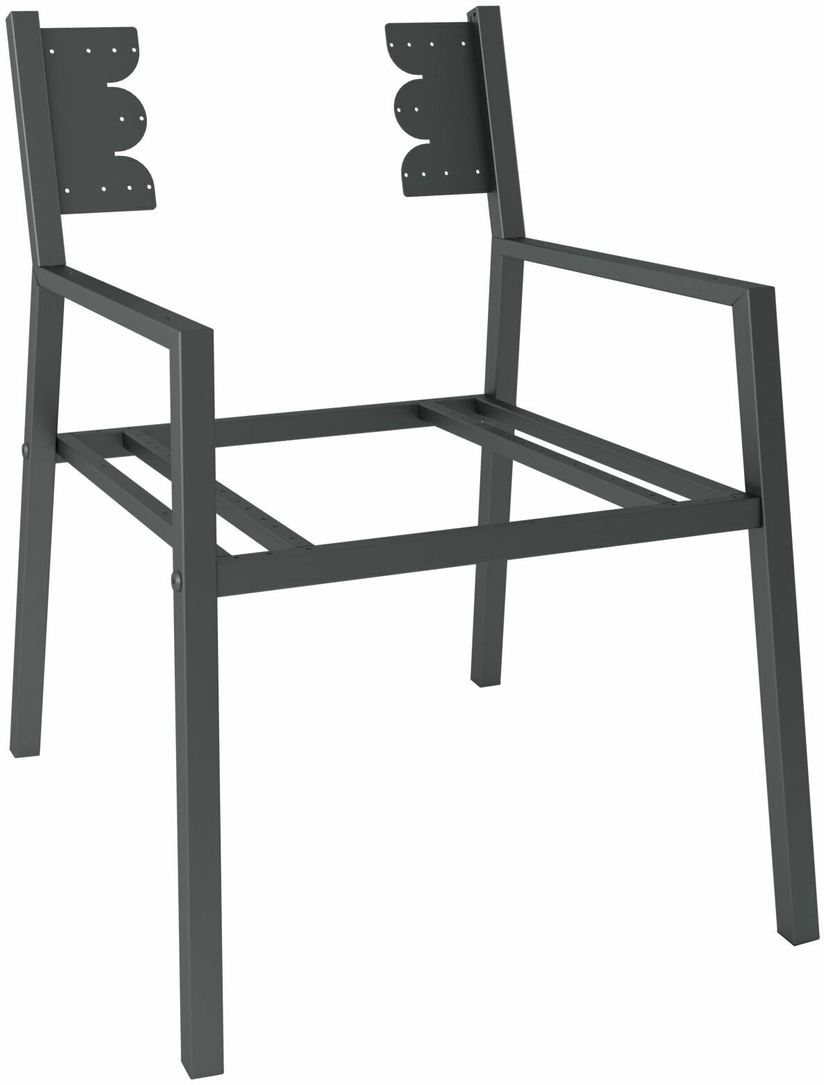 Каркас для кресла со спинкой Ривьера, серый - фотография № 4