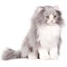5012 Персидский кот Табби серый с белым, 38см