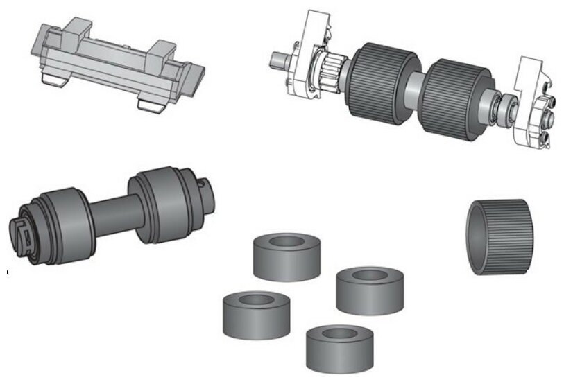 Набор расходных материалов Расходный комплект Feed Roller Kit для Kodak Alaris S2050/S2070/S2060w/S2080w - 200К (1015866) (1015866) - фото №1