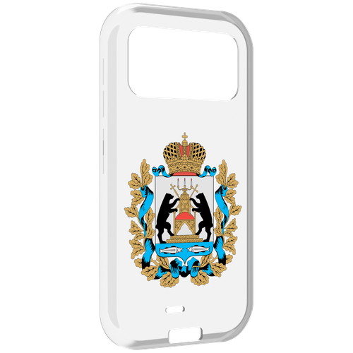 Чехол MyPads герб-новгородская-область для Oukitel F150 H2022 задняя-панель-накладка-бампер