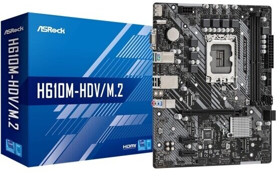 Материнская плата Asrock H610M-HDV/M.2 (LGA1700, mATX)