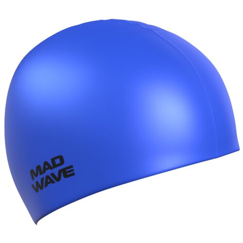 Силиконовая шапочка Mad Wave Metal Silicone Solid - Синий