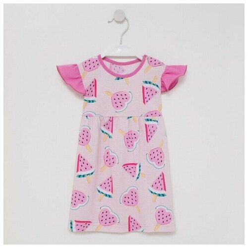 Платье Юниор Текстиль, размер 22, розовый юниор текстиль платье для девочки цвет розовый бабочки рост 110