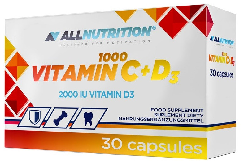 ALLNUTRITION Vitamin C + D3 30 капсул
