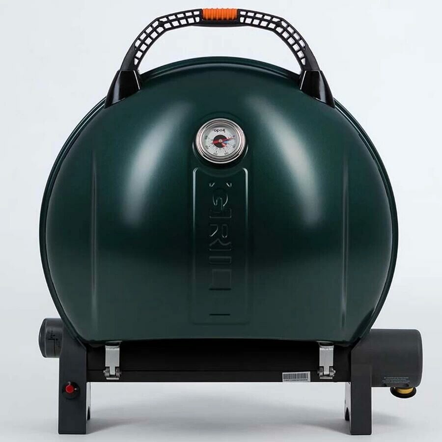 Портативный газовый гриль O-GRILL 900MT bicolor black-green + адаптер А