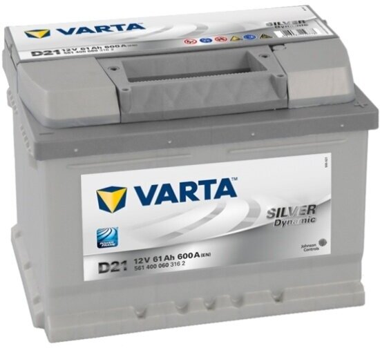 Аккумулятор Varta D21 Silver Dynamic 561 400 060, 242x175x175, обратная полярность, 61 Ач