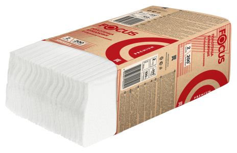 Полотенца бумажные Focus Extra 2-хслойная 200лист. белый (упак.:20шт) (5048672) - фото №2