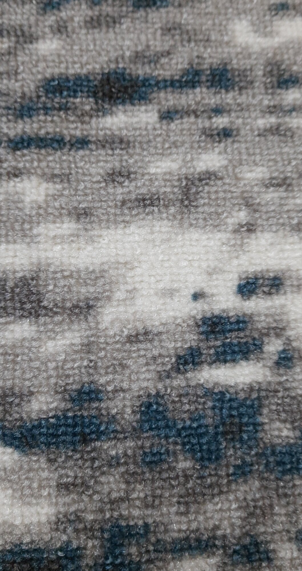 Ковровая дорожка на войлоке, Витебские ковры, с печатным рисунком, 2435, синяя, 0.6*2.5 м - фотография № 7