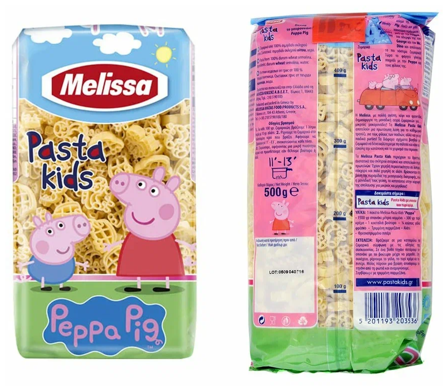 Melissa Макароны Pasta kids "Свинка Пеппа", 500 г - фотография № 4