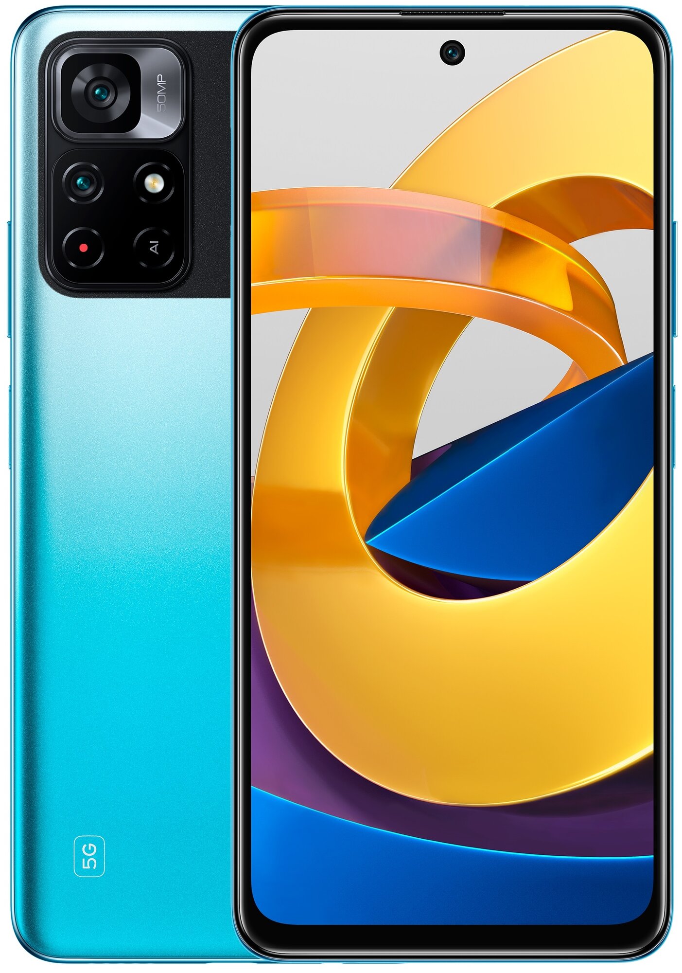 ССмартфон POCO M4 PRO 5G 4/64Gb Cool Blue Global 21091116AG (36477)