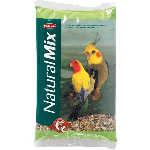 PADOVAN NATURALMIX PARROCCHETTI корм для средних попугаев (850 гр х 2 шт) padovan grandmix parrocchetti корм для средних попугаев 400 гр х 6 шт