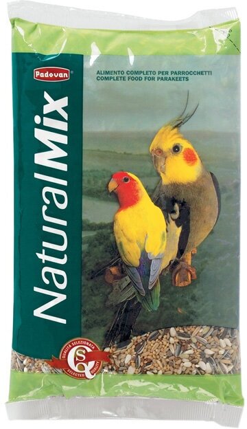 PADOVAN NATURALMIX PARROCCHETTI корм для средних попугаев (850 гр х 6 шт)