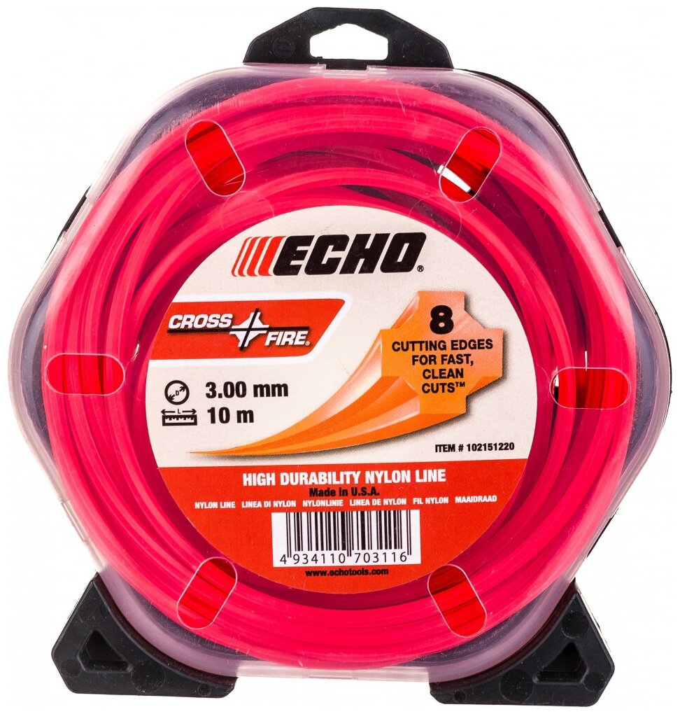 ECHO Корд трим. Cross Fire Line 3,0мм 10м 102151220