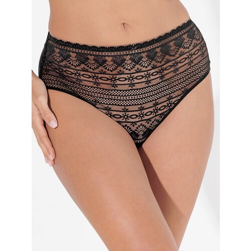 фото Трусы слипы grandissima, завышенная посадка, размер 104, черный