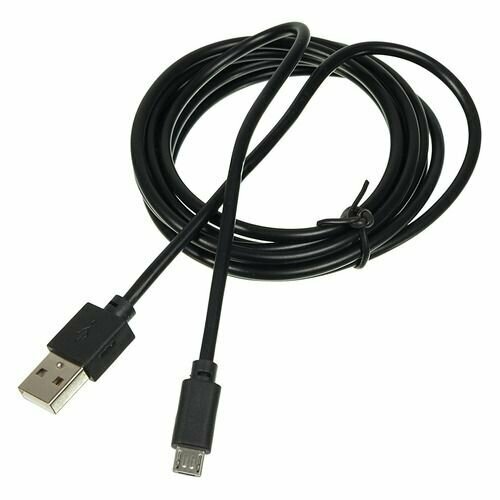 Кабель Digma micro USB (m) - USB (m), 2м, 2A, черный [microusb-2m-blk] кабель usb micro usb 1 2м угловой hoco u37 long roam черный
