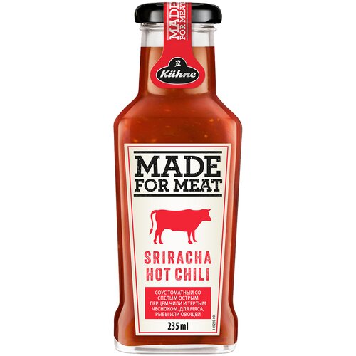 Соус KUHNE “Made for Meat” Sriracha Hotchili томатный острый с перцем Чили 235 мл