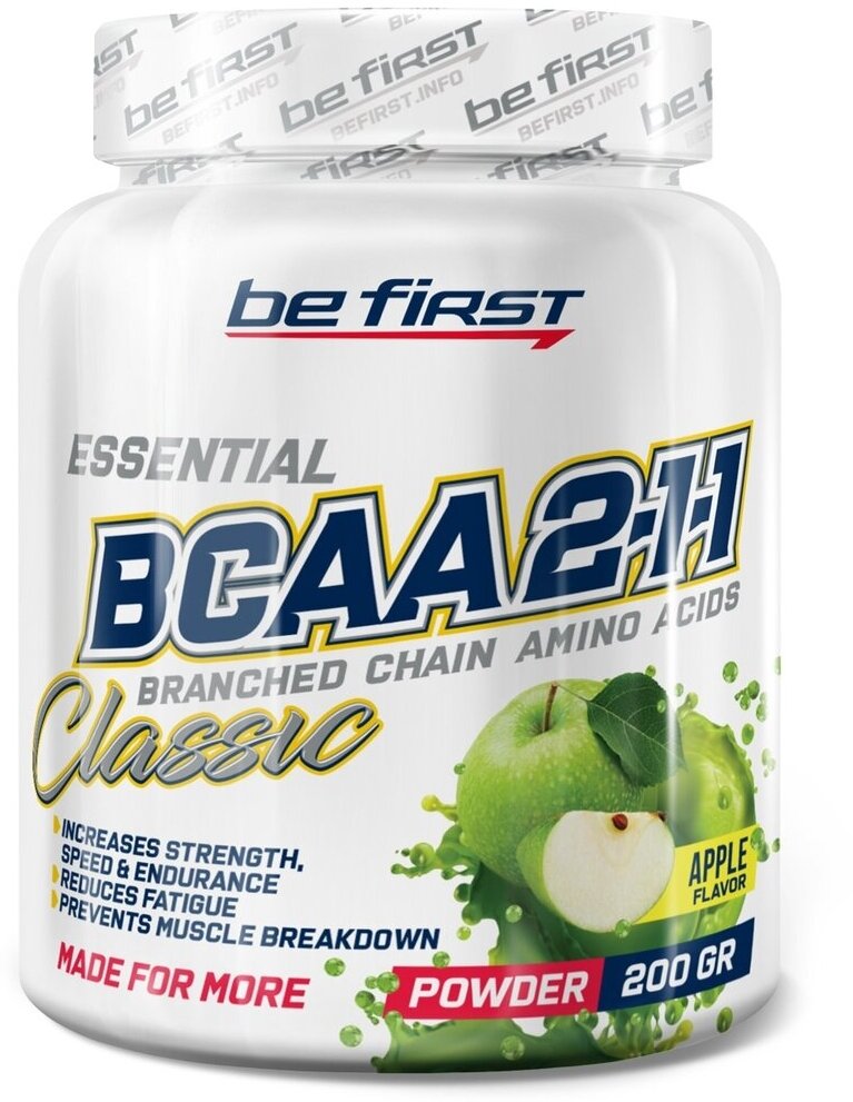 Be First BCAA 2:1:1 Classic Powder 200 гр (Be First) Яблоко