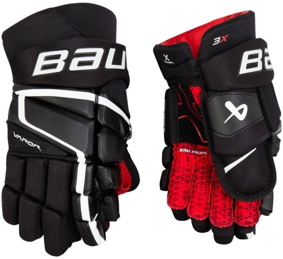 Перчатки хоккейные BAUER Vapor 3X S22 Sr 1059954 (14 / черный-белый)