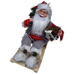 Фигурка KARLSBACH Санта, сидящий на санках, 40 см - изображение