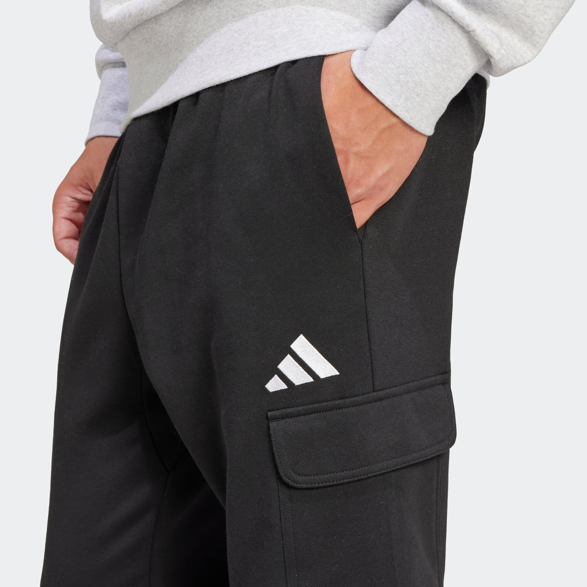 Брюки спортивные adidas Feelcozy, размер XXL INT, черный — фото 1