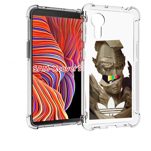 Чехол MyPads статуя-адидас для Samsung Galaxy Xcover 5 задняя-панель-накладка-бампер