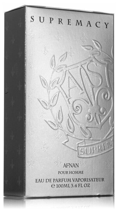 Парфюмерная вода Afnan SUPREMACY (SILVER) POUR HOMME мужская, 100 мл