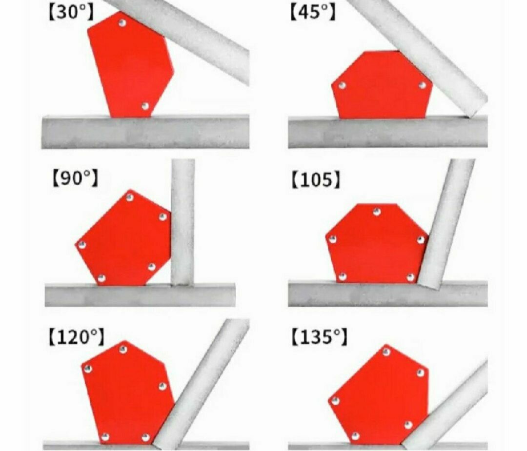 Набор магнитных держателей для сварки пайки и монтажа конструкции 6 усилие до 34кг