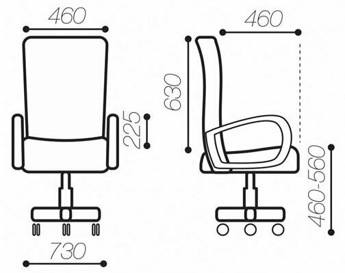 Кресло офисное BRABIX Premium Intense EX-531, экокожа, хром, темно-серое (532542) - фотография № 6