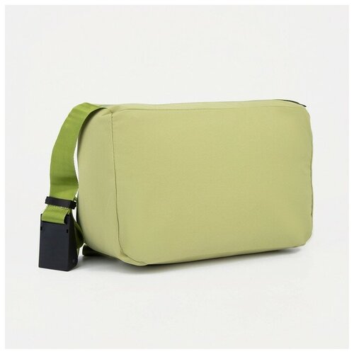 фото Сумка спортивная отдел на молнии, регулируемый ремень, зеленый хорошее настроение