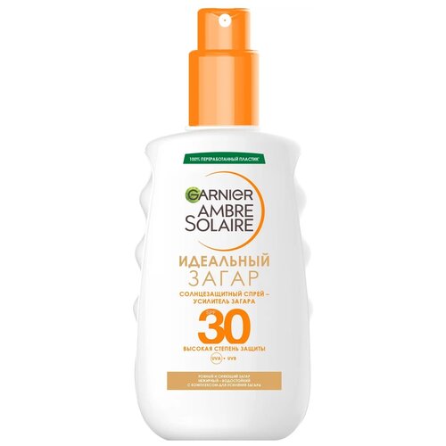 Солнцезащитный спрей-проявитель загара GARNIER Ambre Solaire Идеальный загар SPF30, водостойкий, 200 мл