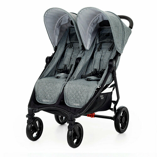 Прогулочная коляска для двойни Valco Baby Slim Twin, Grey Marle