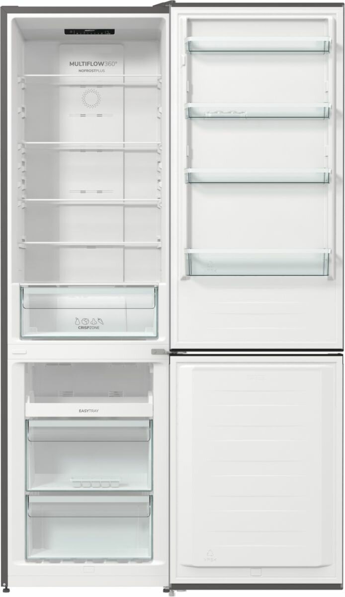 Холодильник GORENJE , двухкамерный, серебристый металлик - фото №12
