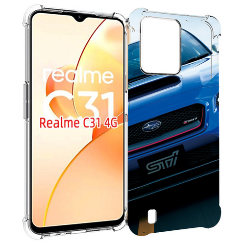 Чехол MyPads субару subaru 2 для OPPO Realme C31 задняя-панель-накладка-бампер