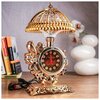 Часы-светильник Попугаи, с будильником, 16 х 31 см 931034 - изображение