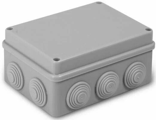 Коробка распределительная T-plast LUXEL ОУ, 150x110x70 мм, 10 вводов, с крышкой на болтах