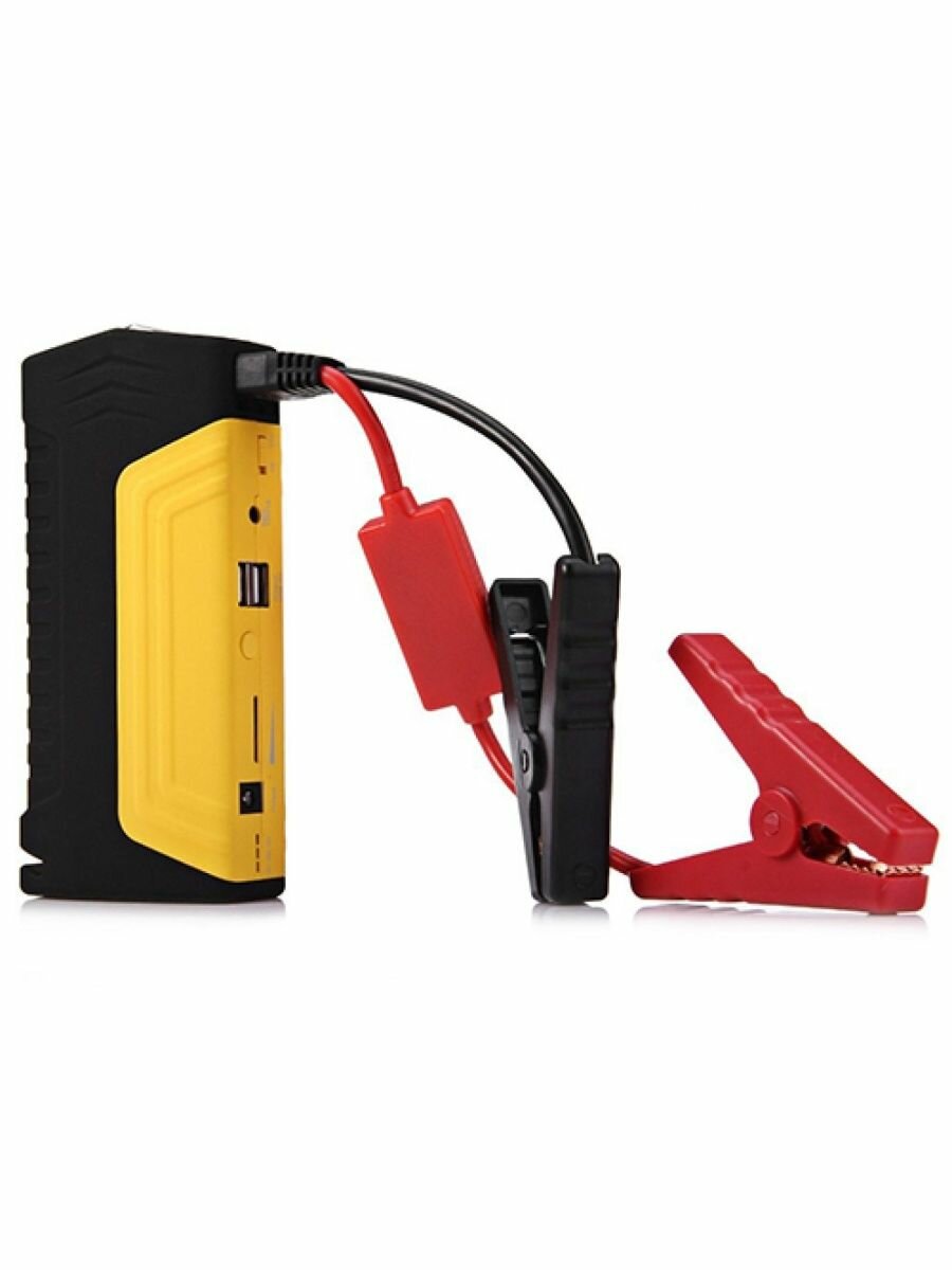 Портативное пусковое пуско-зарядное устройство для автомобиля Jump Starter 16800 mAh с переходниками для зарядки гаджетов