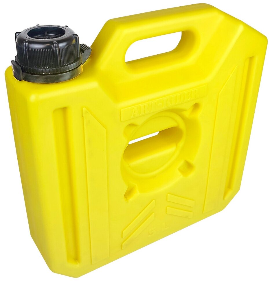 фото Канистра экспедиционная плоская для ГСМ ART-RIDER 5 литров жёлтая