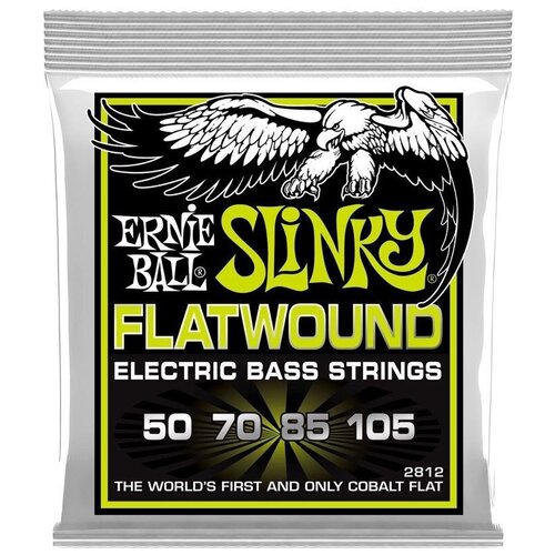 ernie ball 2812 струны для бас гитары regular slinky flatwound bass 50 70 85 105 Струны для бас-гитары Ernie Ball 2812