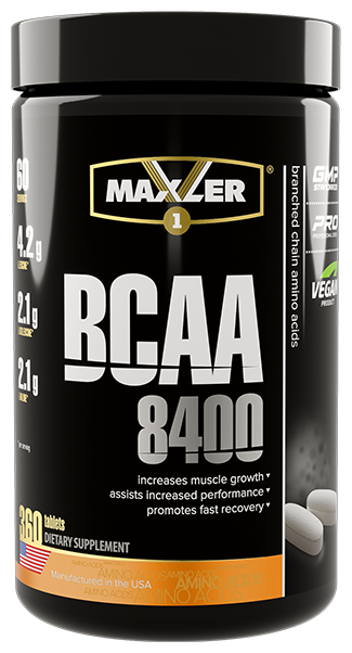 Аминокислота Maxler BCAA 8400, нейтральный, 360 шт.