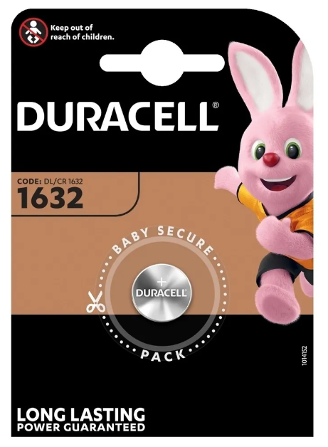 Duracell Батарейка CR1632/1BL (10/100)