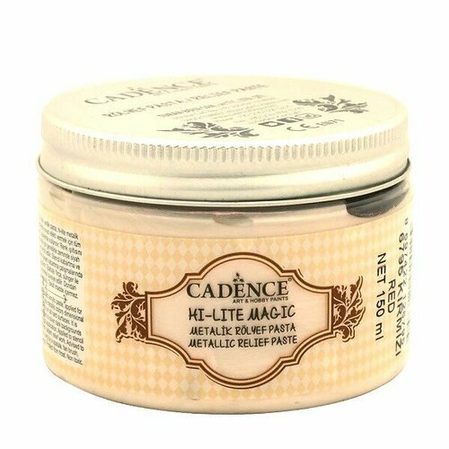 Рельефная паста Cadence Hi-lite Magic Metallic Relief Paste. Red-6795