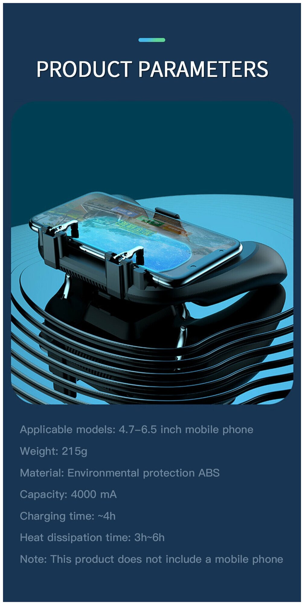 Геймпад COTEetCI CS8808-BK G-7 Mobile gamepad черный