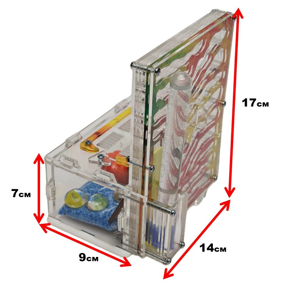 Вертикальная муравьиная ферма XL14х17 Листопад - фотография № 5