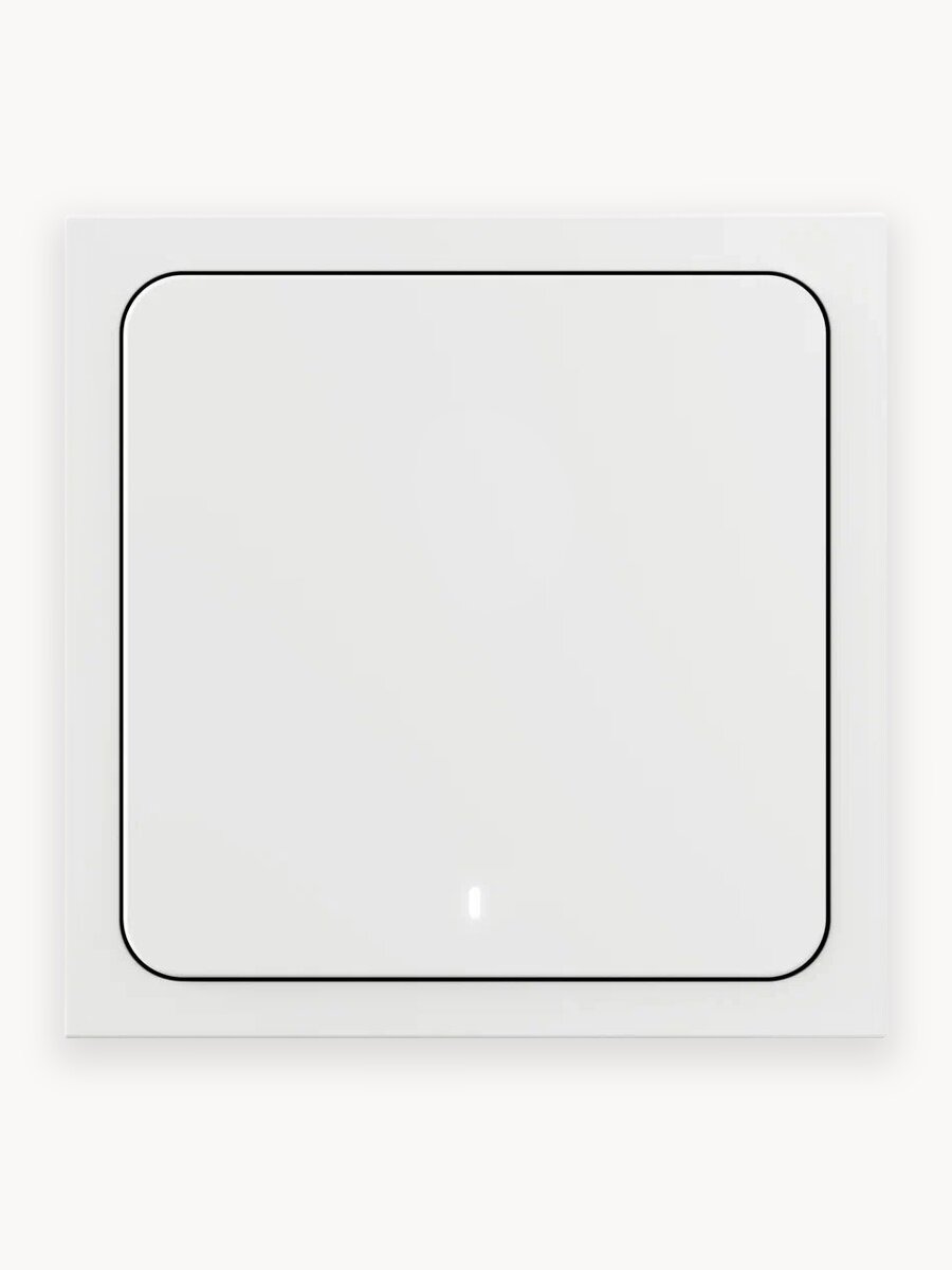 Беспроводной умный выключатель Яндекс, 1 клавиша, Zigbee, работает с Алисой (YNDX-00534)