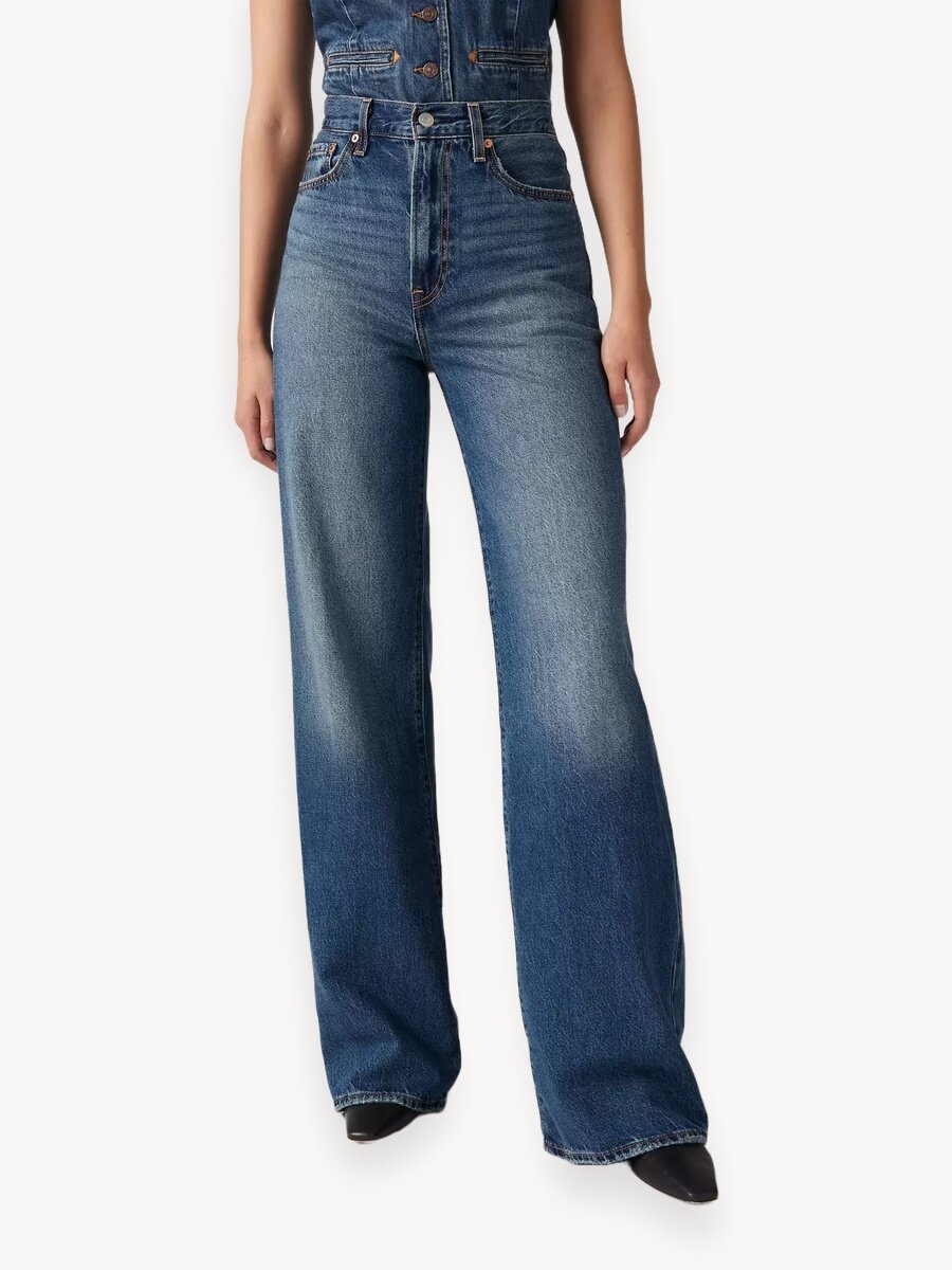 Джинсы широкие Ribcage Wide-Leg 