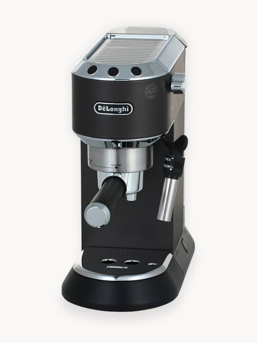 Кофеварка DeLonghi "Dedica" EC685, черная, рожковая, с регулировкой порции горячей воды