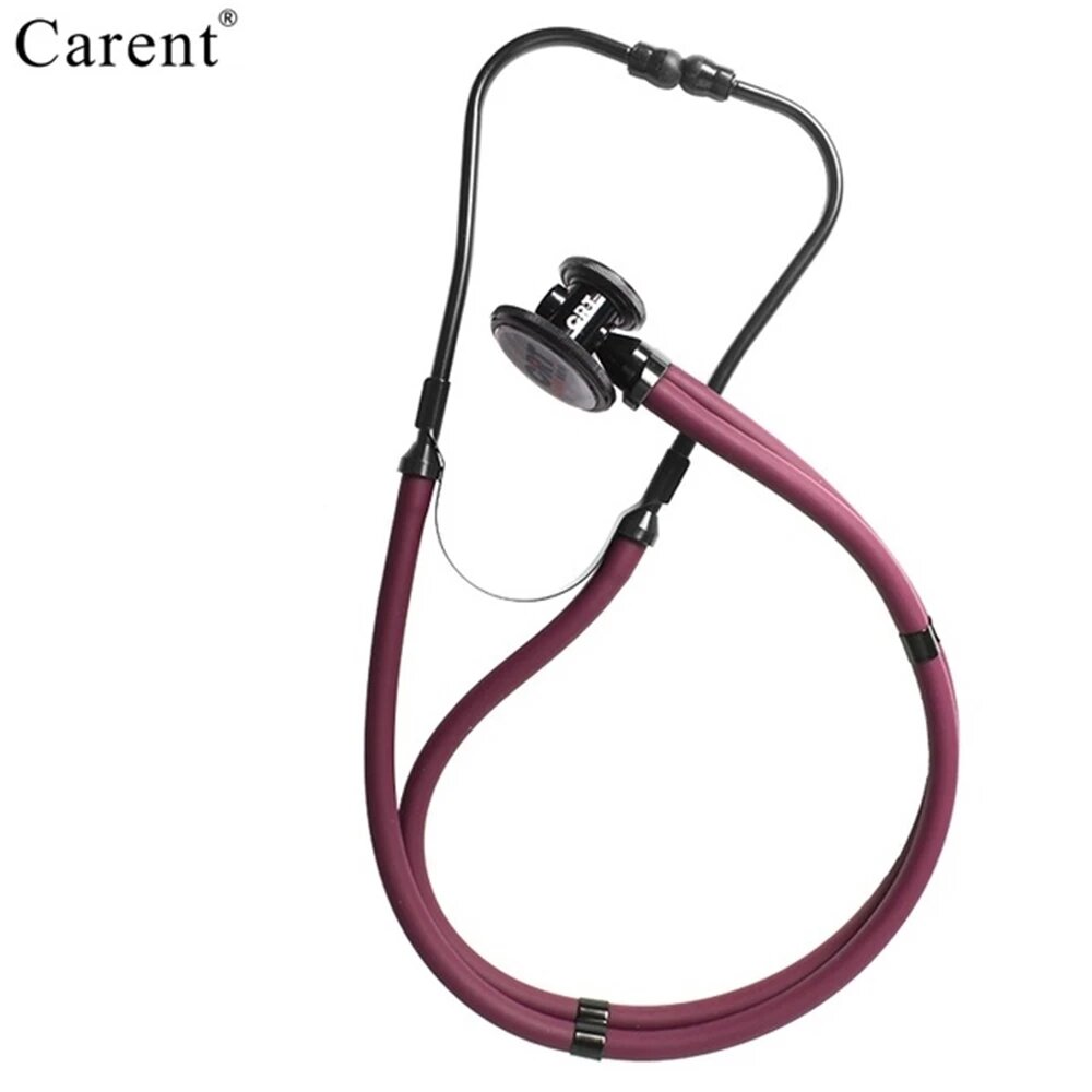 Carent Professional медицинский стетоскоп Cardiology Stetoskop двойная головка многофункциональная трубка двойной врач медсестра здравоохранение Wine red black