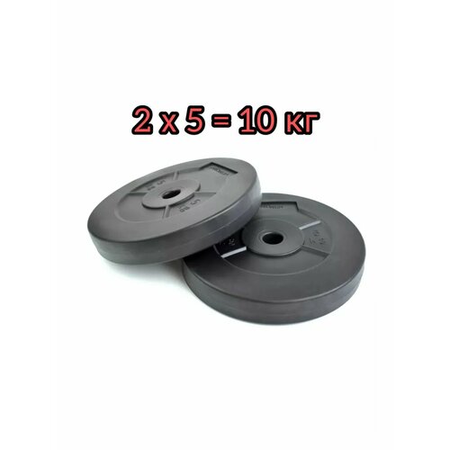 Диски для штанги 5 кг х 2 шт набор блины виниловые