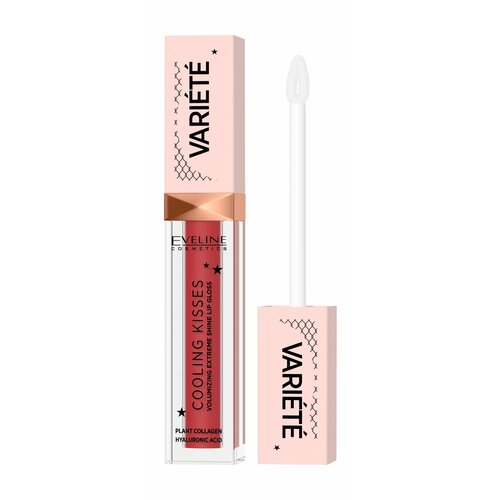 фото Eveline блеск для увеличения объема губ variete cooling kisses охлаждающий, 6,8 мл, 04 eveline cosmetics